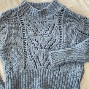 ZARA cropped wool blend sweater